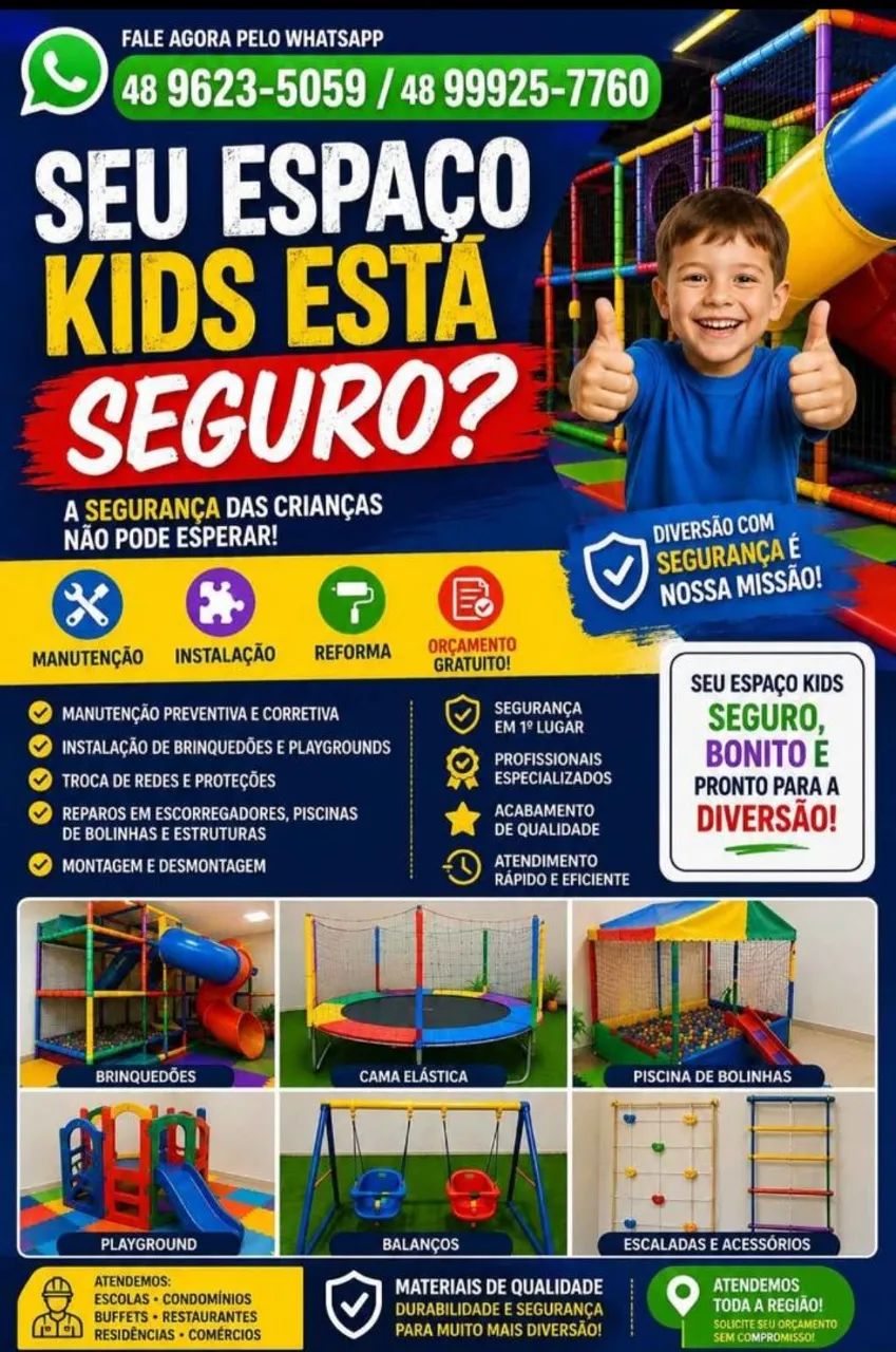  Espaço Kids Playground e Brinquedão!