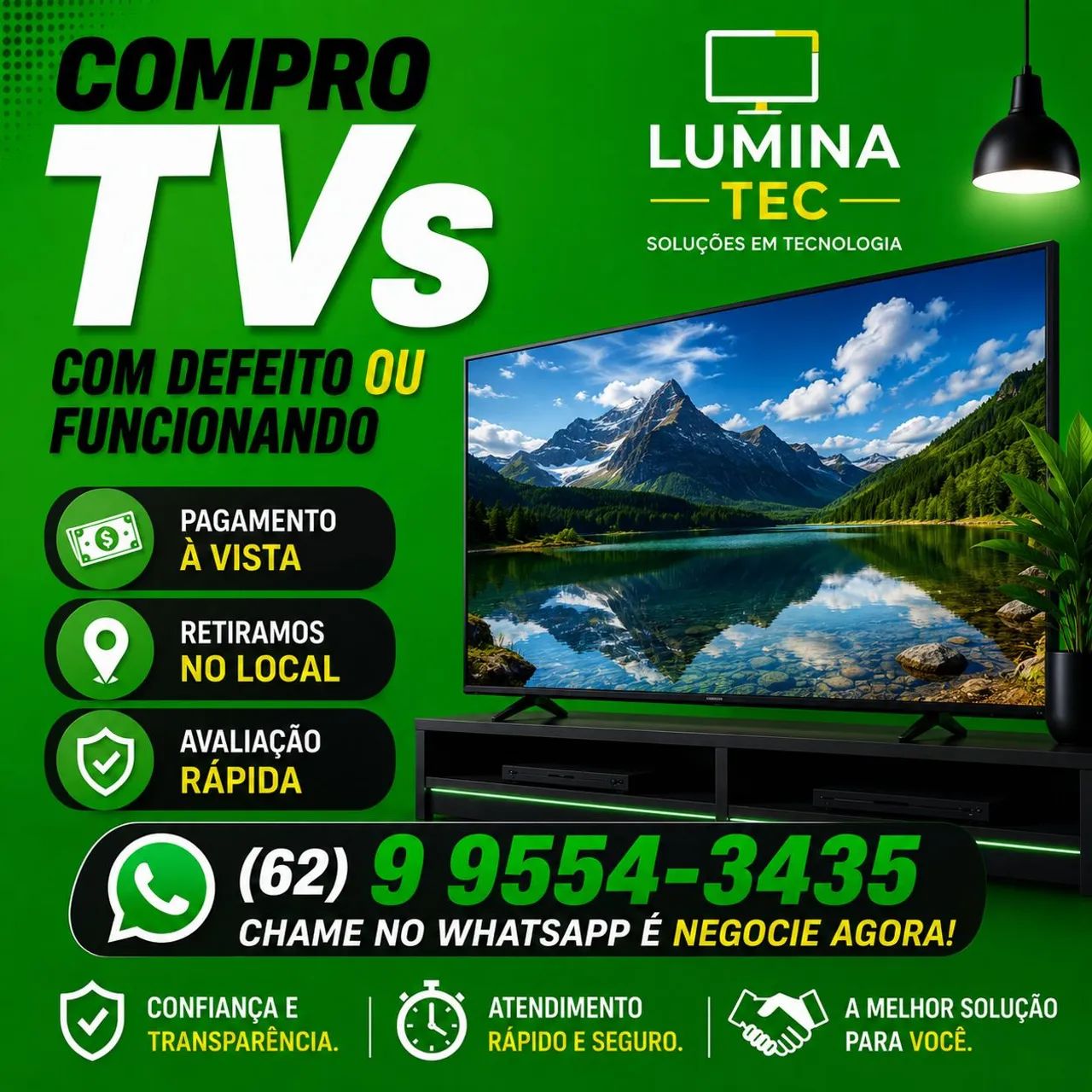 TV SMART LED LCD OLED QLED CHAMA - Foto 3