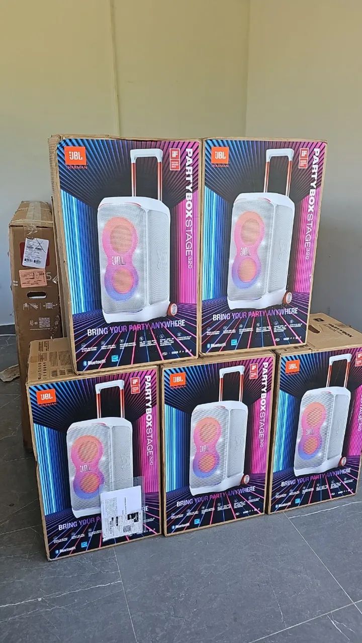 JBL Partybox 320 (Branca) Nova/Lacrada com NF