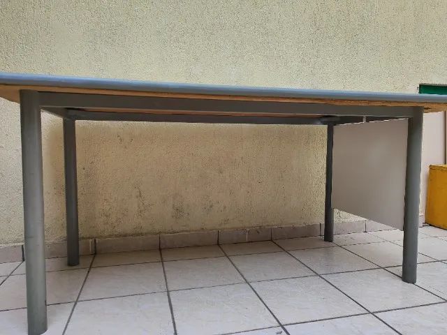 Mesa Retangular de Escritório Branca Grande Escriba - 1,7m - Foto 5