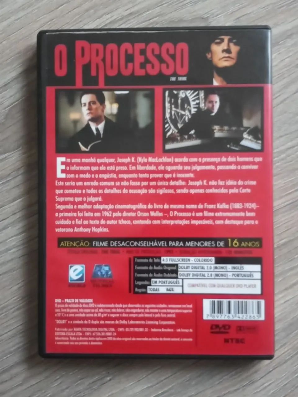 Dvd O Processo (Kafka) Anthony Hopkins - Foto 2