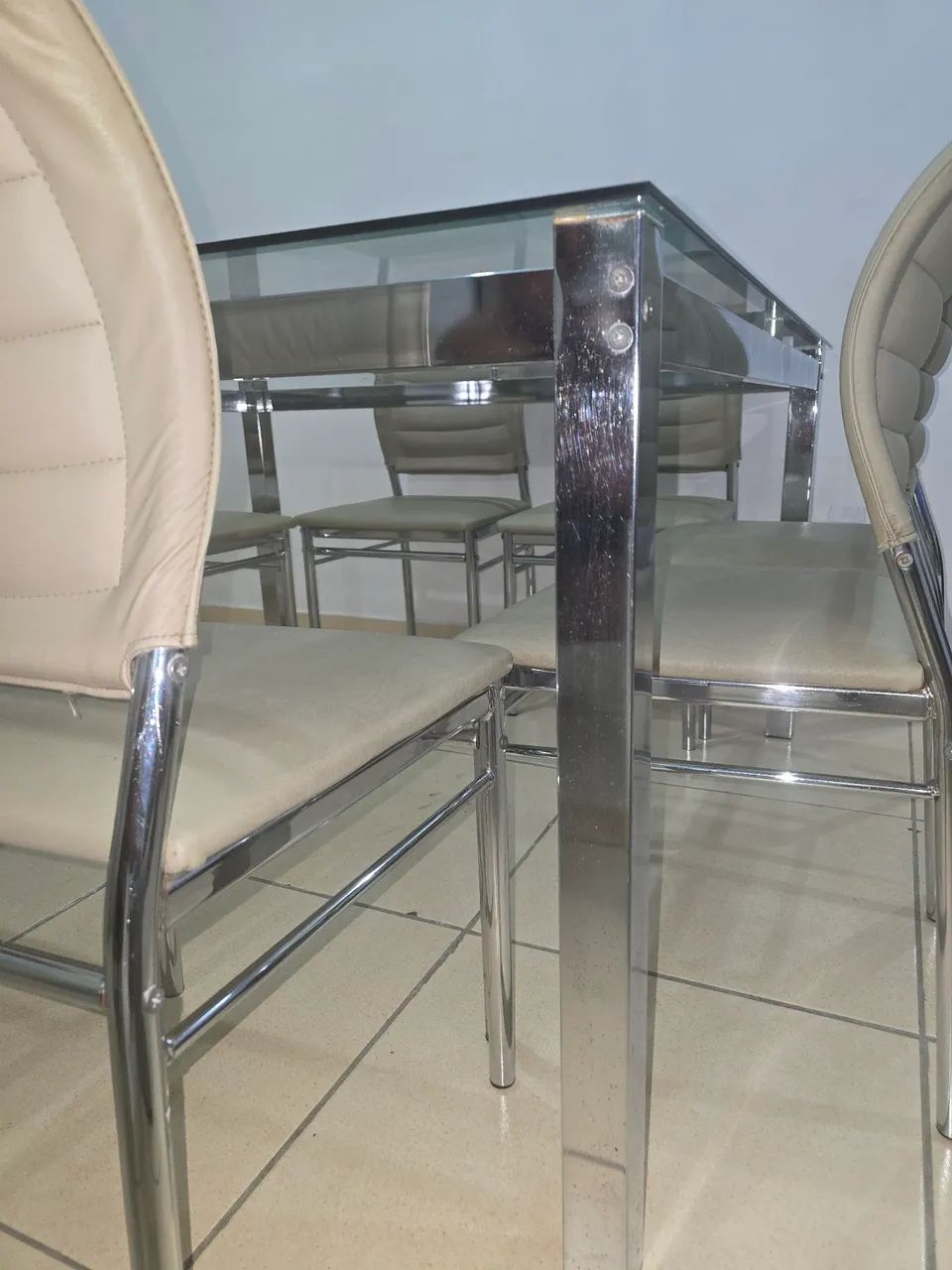 Mesa 8 Lugares de Vidro - Foto 5