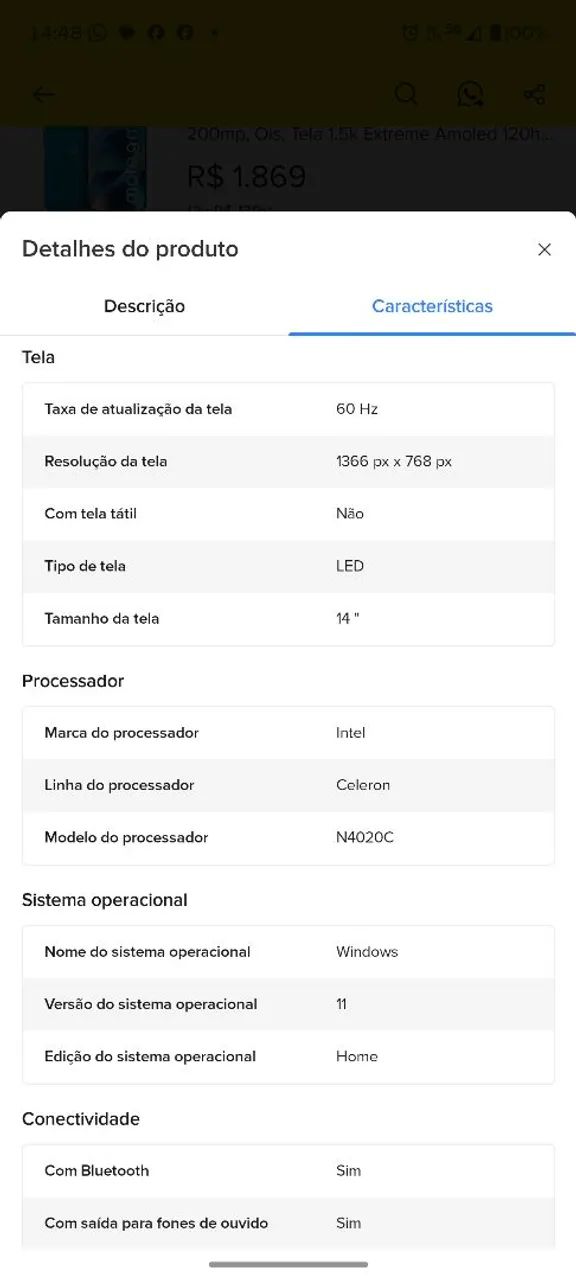 Notebook multi ultra Celeron N4020c - Foto 4