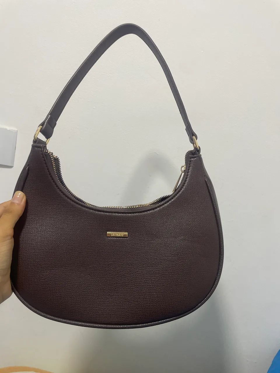 Bolsa baguete em PU 