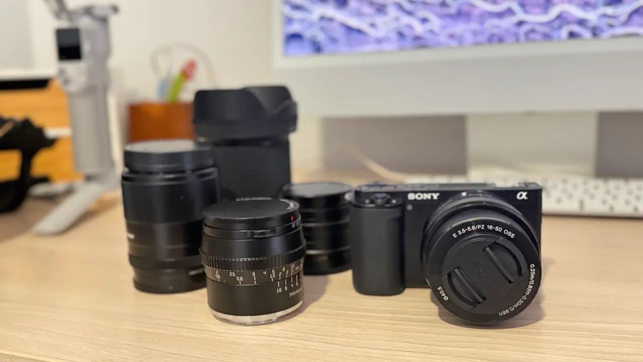 Câmera zve-10 e lentes  - Foto 5
