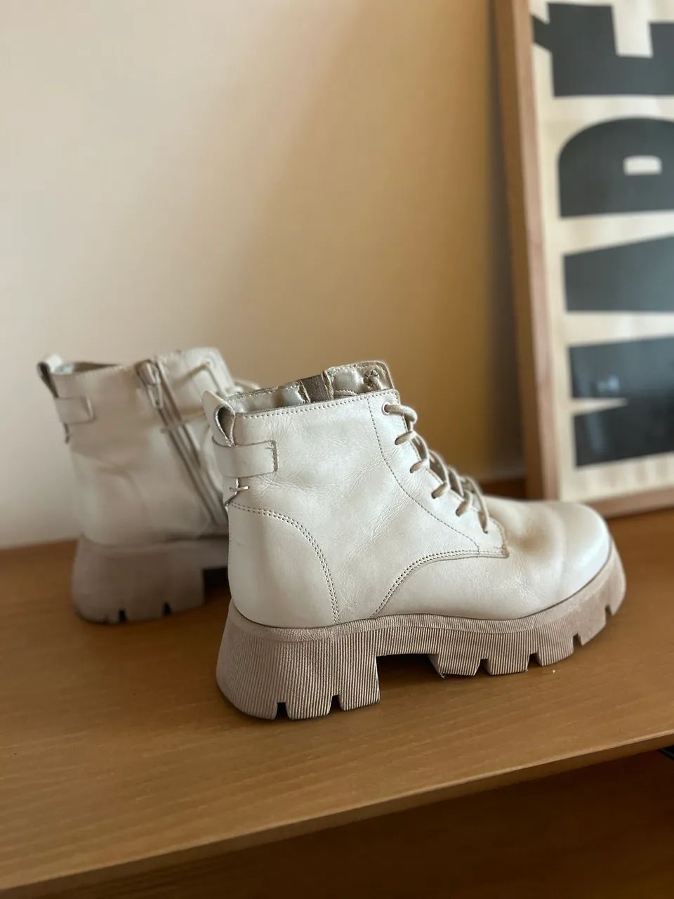 Bota Coturno Couro