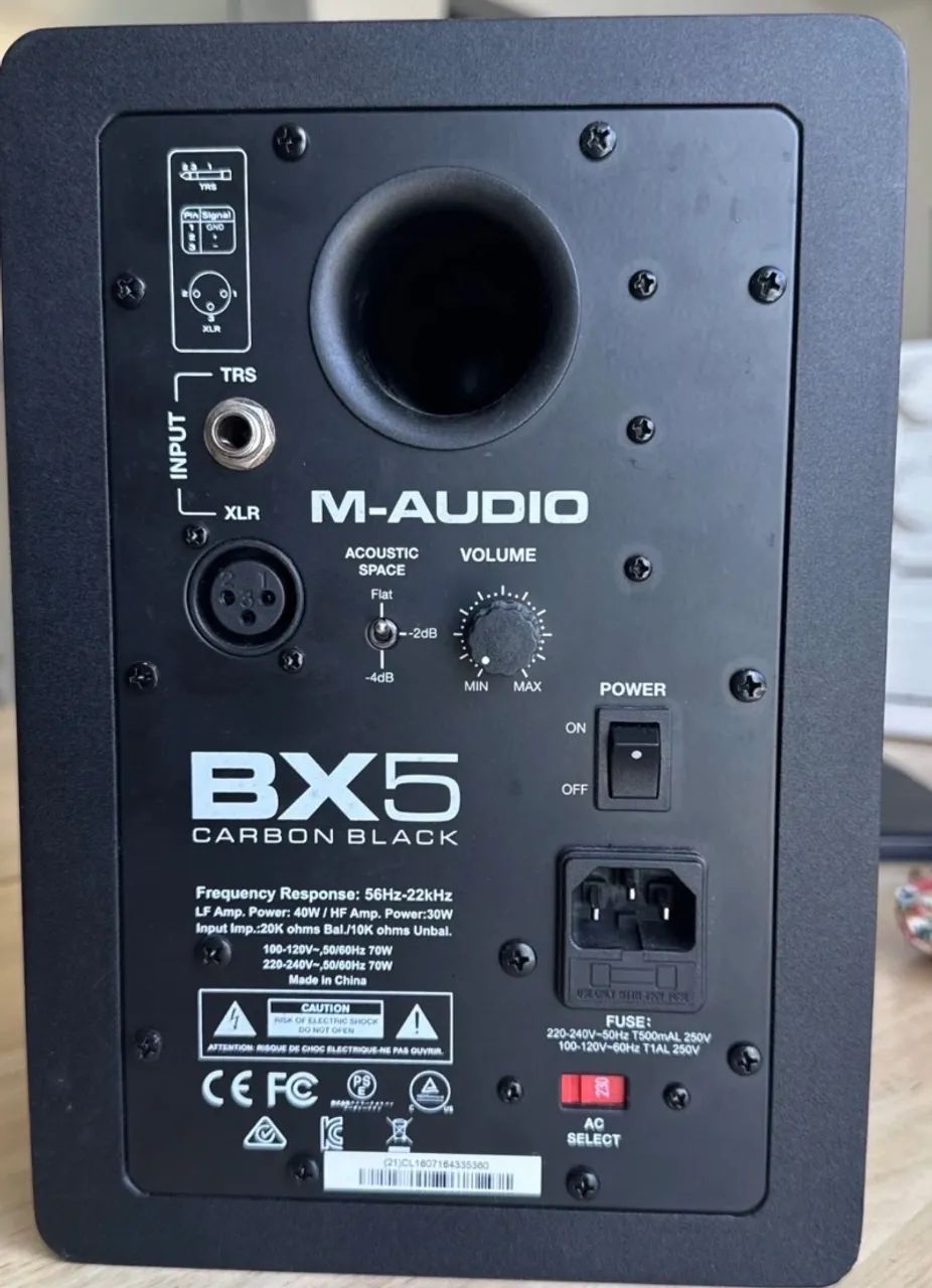 Monitor ativo M-Audio Bx5 D3 5pol perfeito