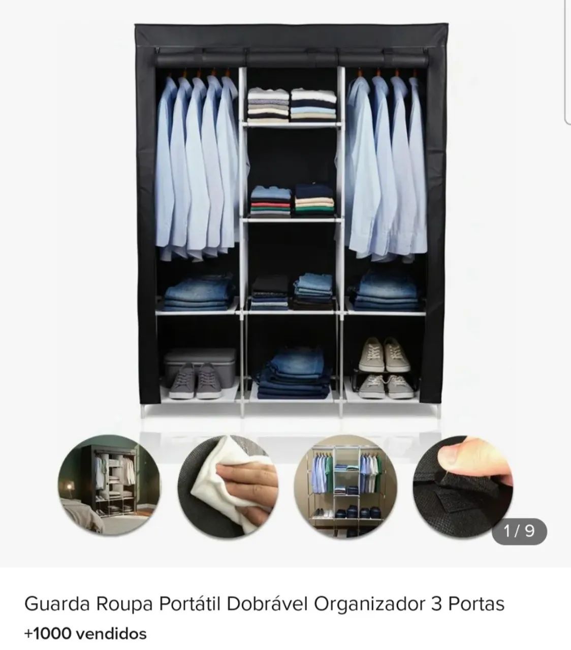 Guarda roupa portátil