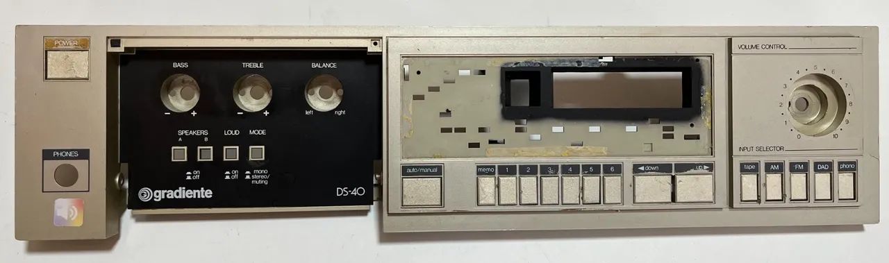 Receiver Gradiente DS-40 - Painel Frontal