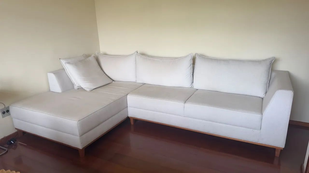 Sofá de canto em ótimo estado de conservação. - Foto 4