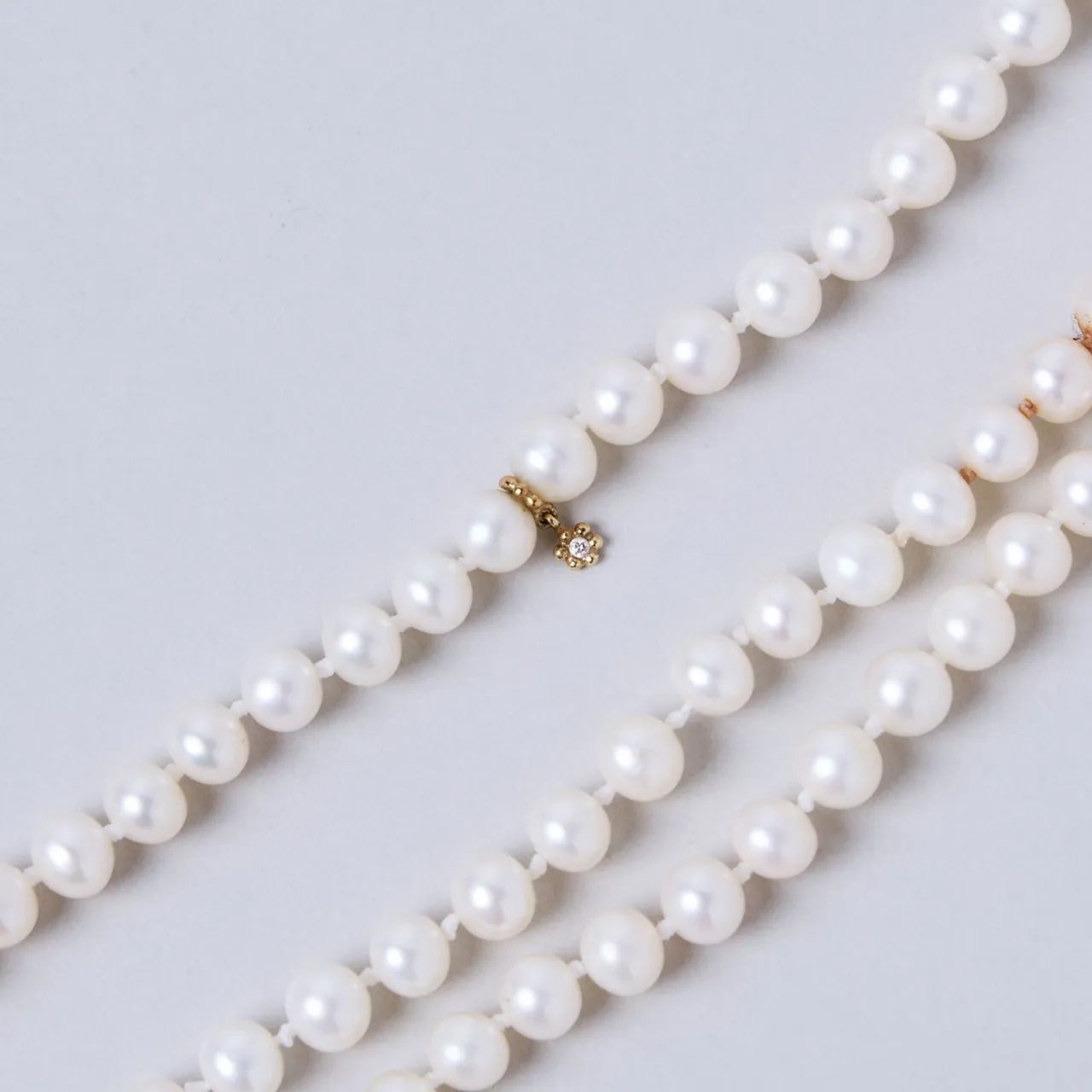 *Colar de pérolas com ouro amarelo 18K e diamante*  *Coleção Pérolas*H.Stern*    - Foto 4