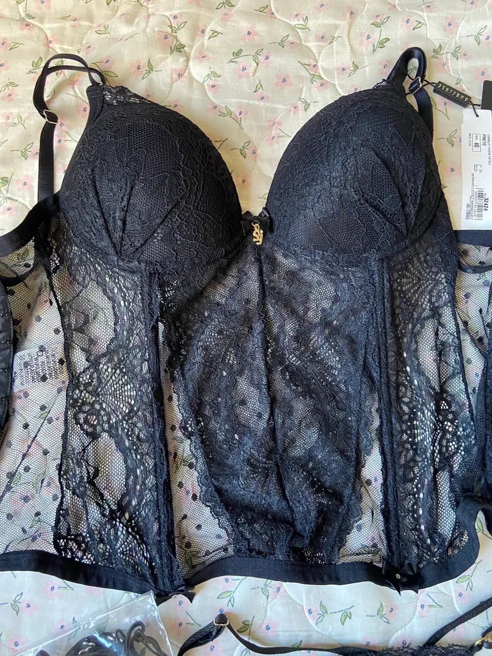 Conjunto cinta liga lingerie  - Foto 3