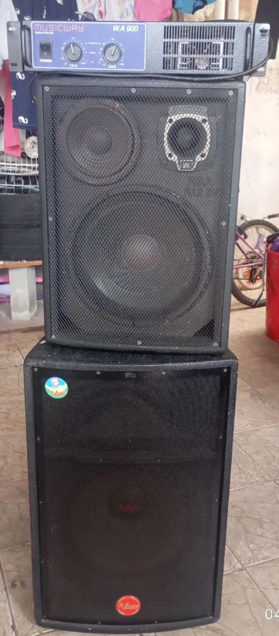 Kit duas caixas passiva,12 e 15 polegadas 