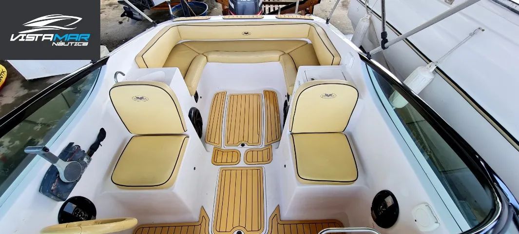 Lancha Magna 21.5 com motor Yamaha (Ñ Focker, real, coral, fs, triton, ventura, azov, nx) - Foto 4