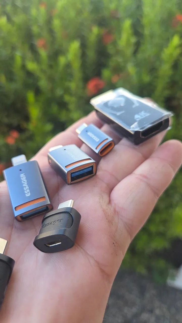 Adaptador conversor usb de alto nível p/ Smartphone e Iphone (Suporta alta carga e dados)