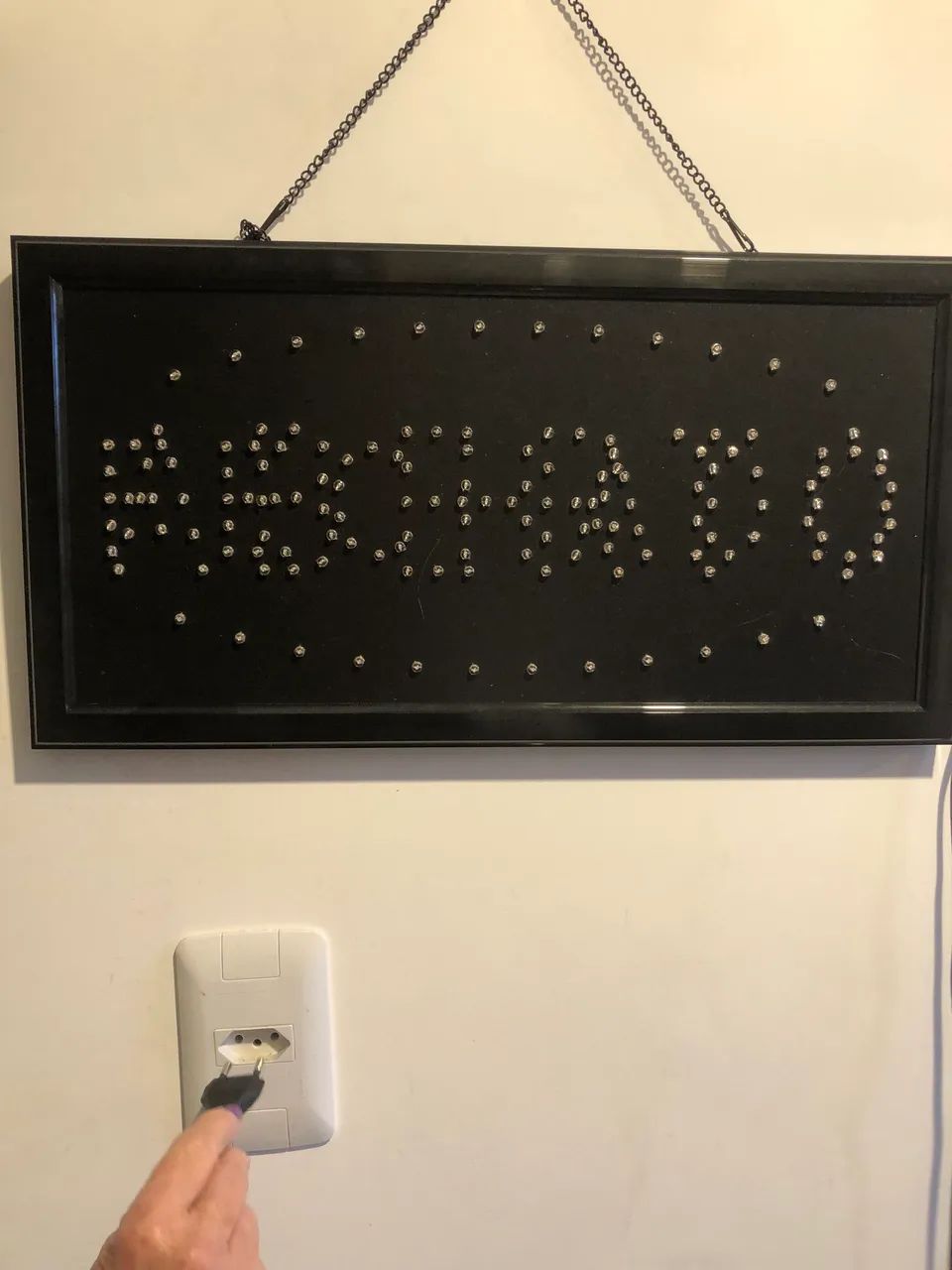 Placa fechado e aberto luminosa led - Foto 4