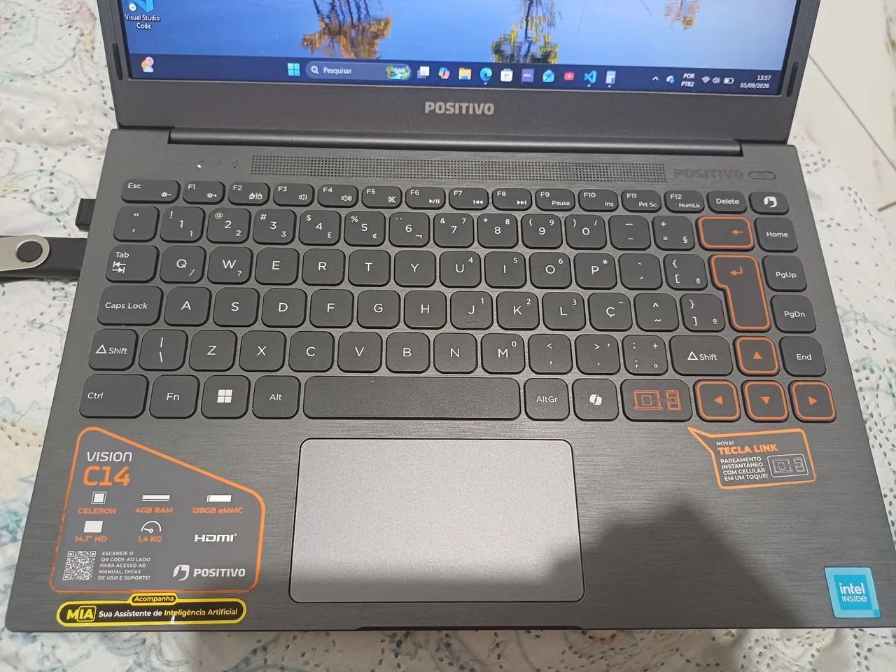 Notebook Positivo Vision C14 Pouco Usado + Mouse - Foto 3