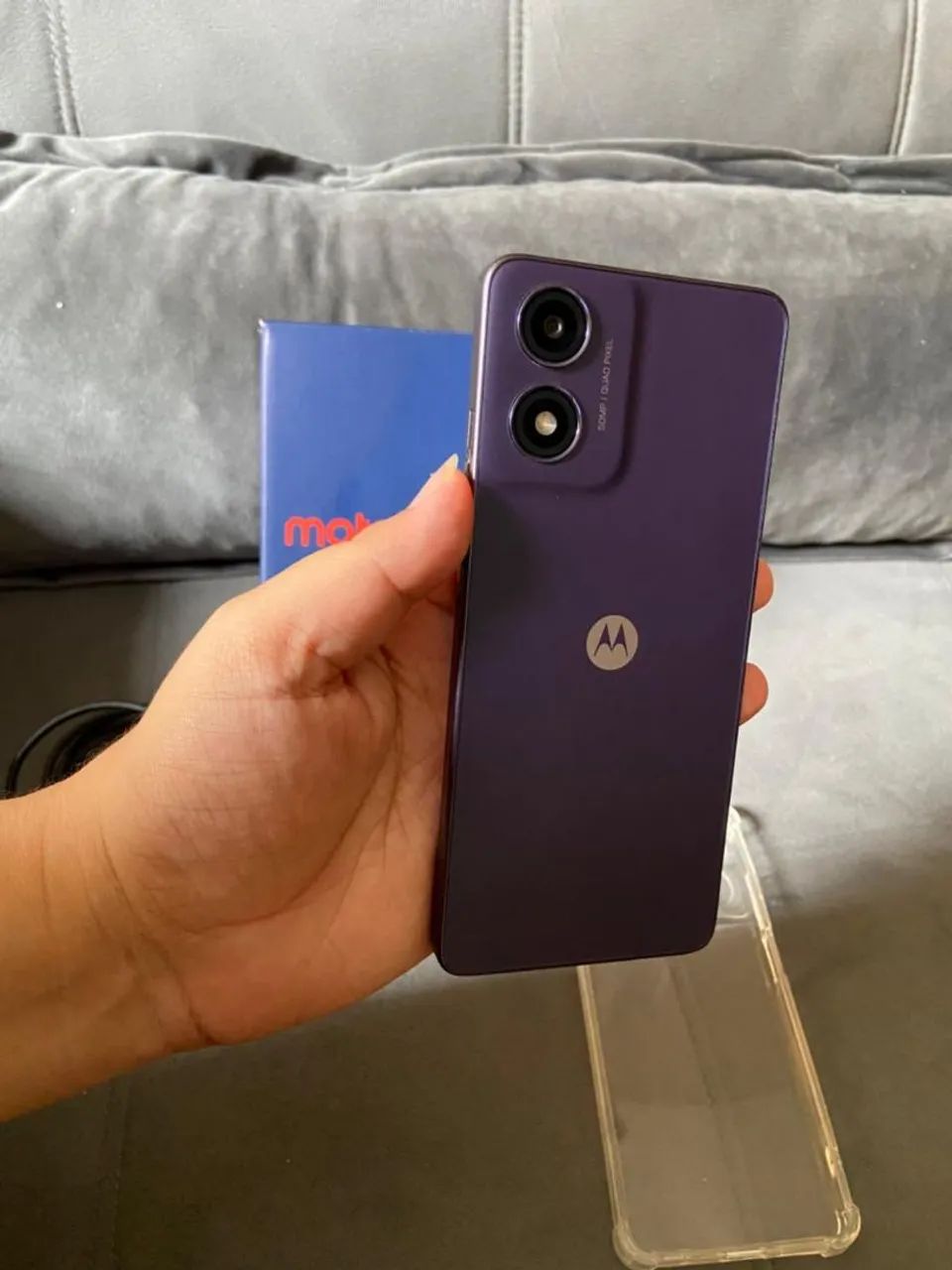 Vendo moto G04s 128 gigas 450 ou 4x de 125 - Foto 6