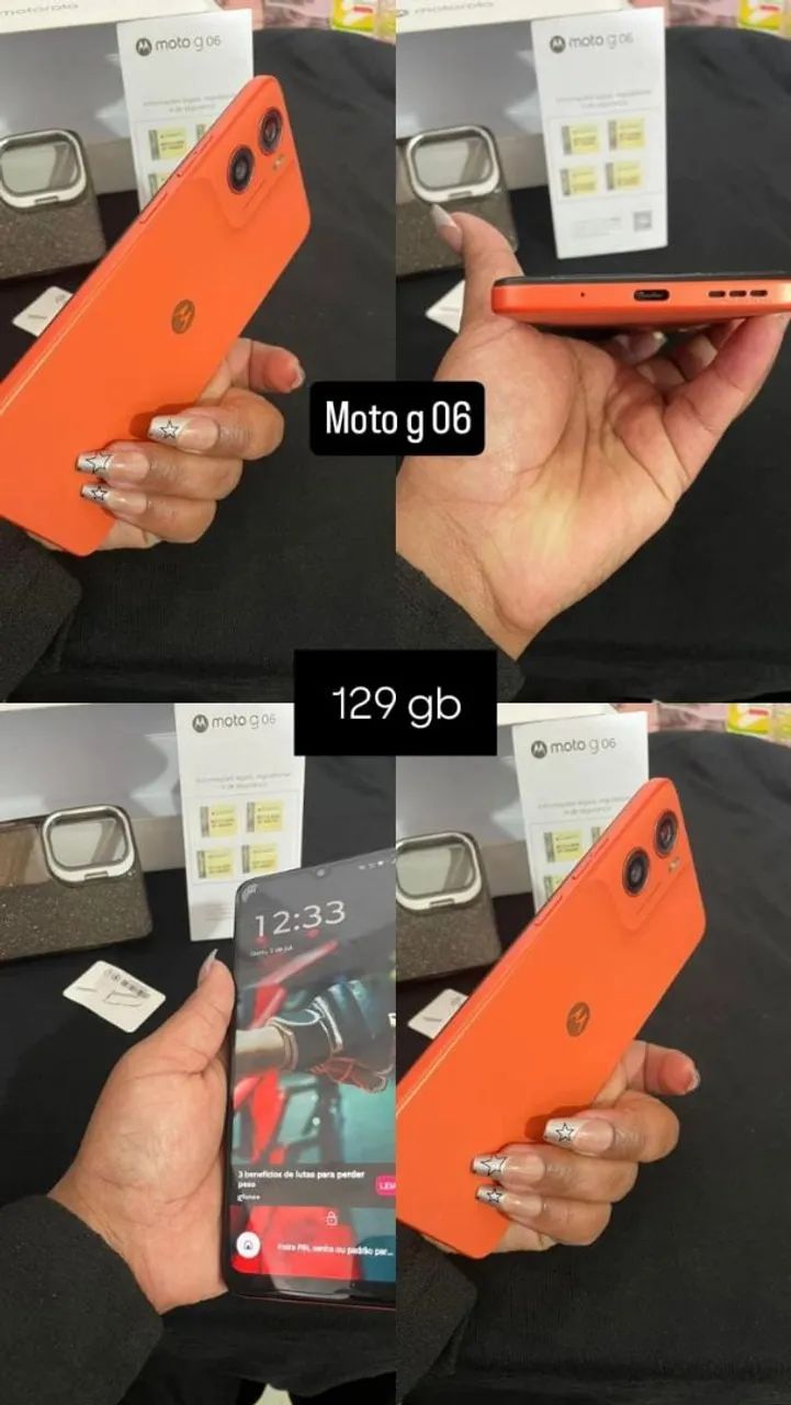 Celular moto G06 com nota zerado primeiro dono 