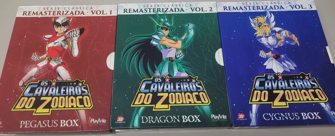 Box Cavaleiros do Zodíaco Bluray volumes 1 ao 3 - CDs, DVDs etc