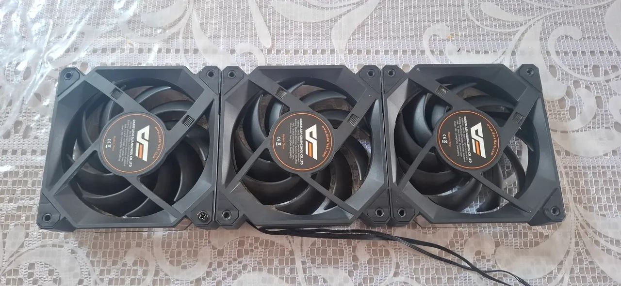 Kit com 3 fans dark flash  - Foto 2