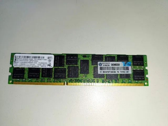 Memória Hp 16gb 2rx4 Pc3l-12800r 1600mhz Ecc Reg - Foto 2