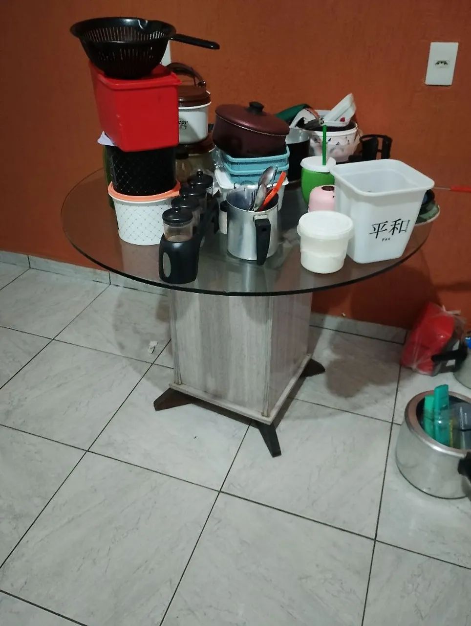 Mesa de vidro redonda - Foto 2