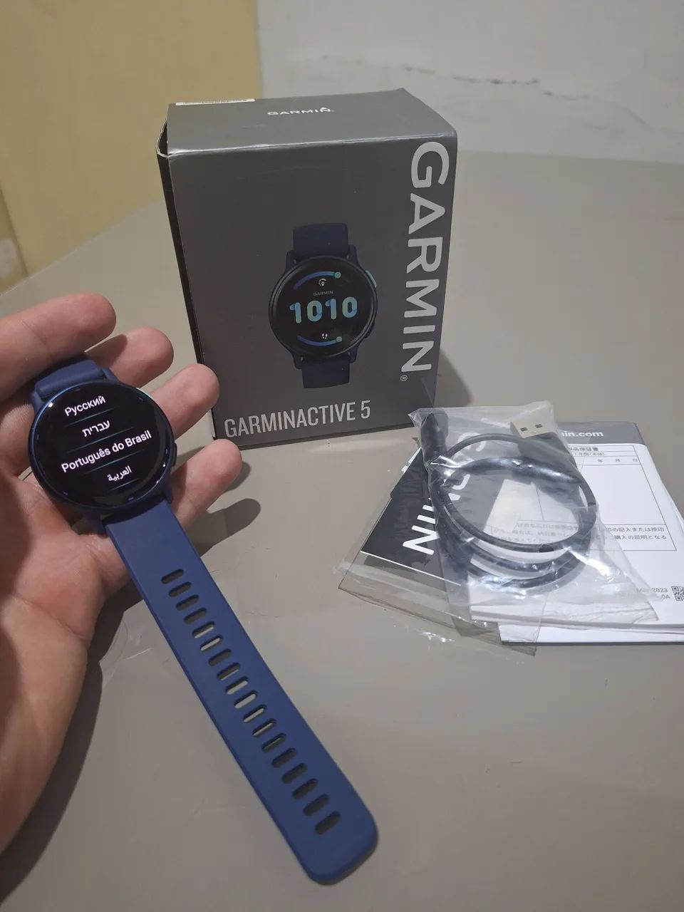 RELÓGIO GARMIN VIVOACTIVE 5 - AZUL MARINHO - Foto 3