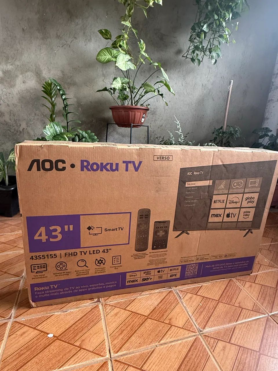 Smartv Aoc 43 fullHD LACRADA+NF+GARANTIA