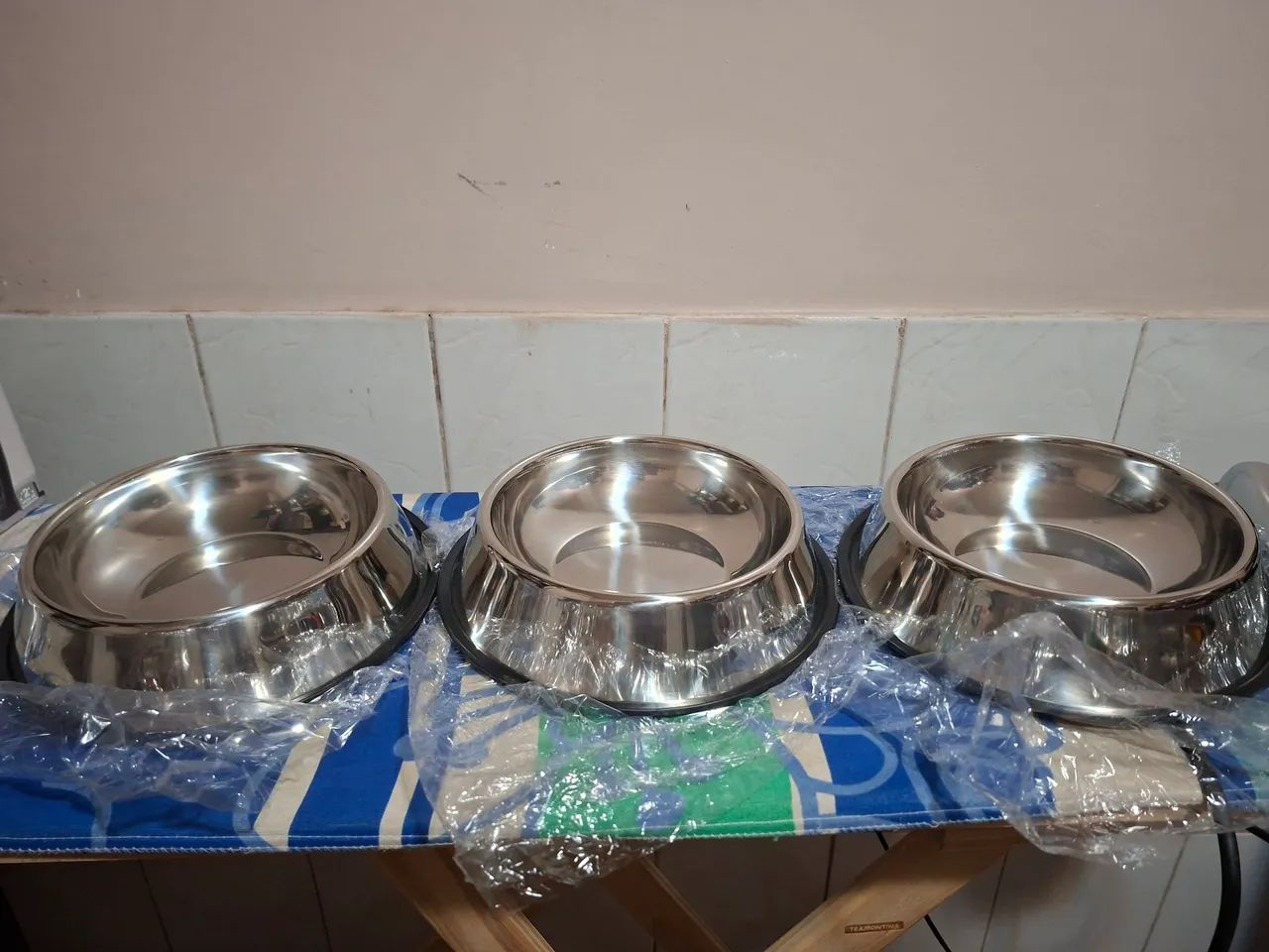 3 COMEDOUROS INOX 900ML