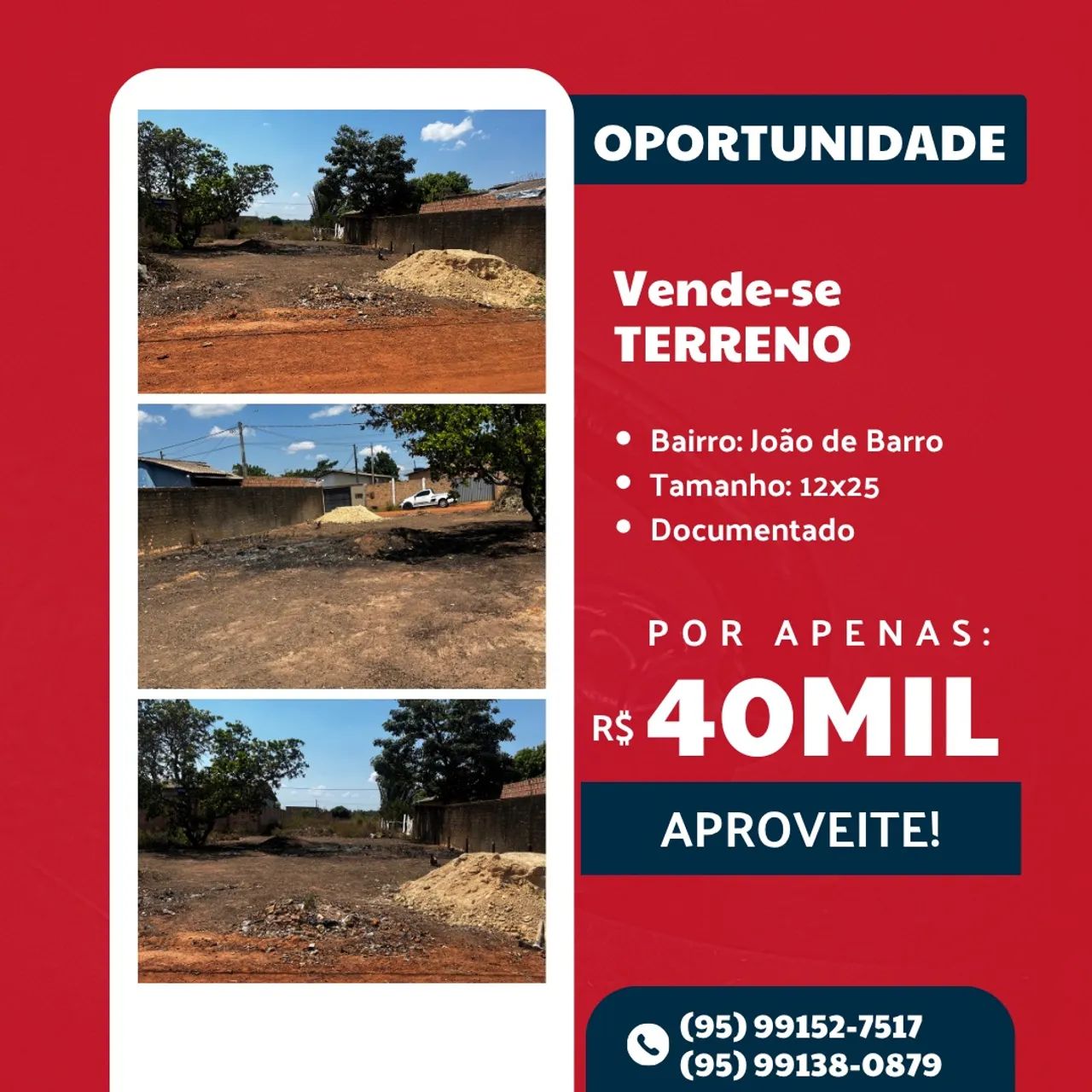 Venda de terreno 