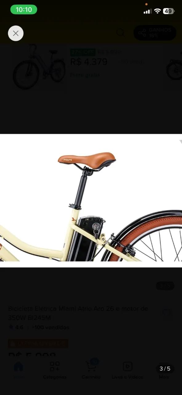 Bicicleta elétrica átrio  - Foto 4