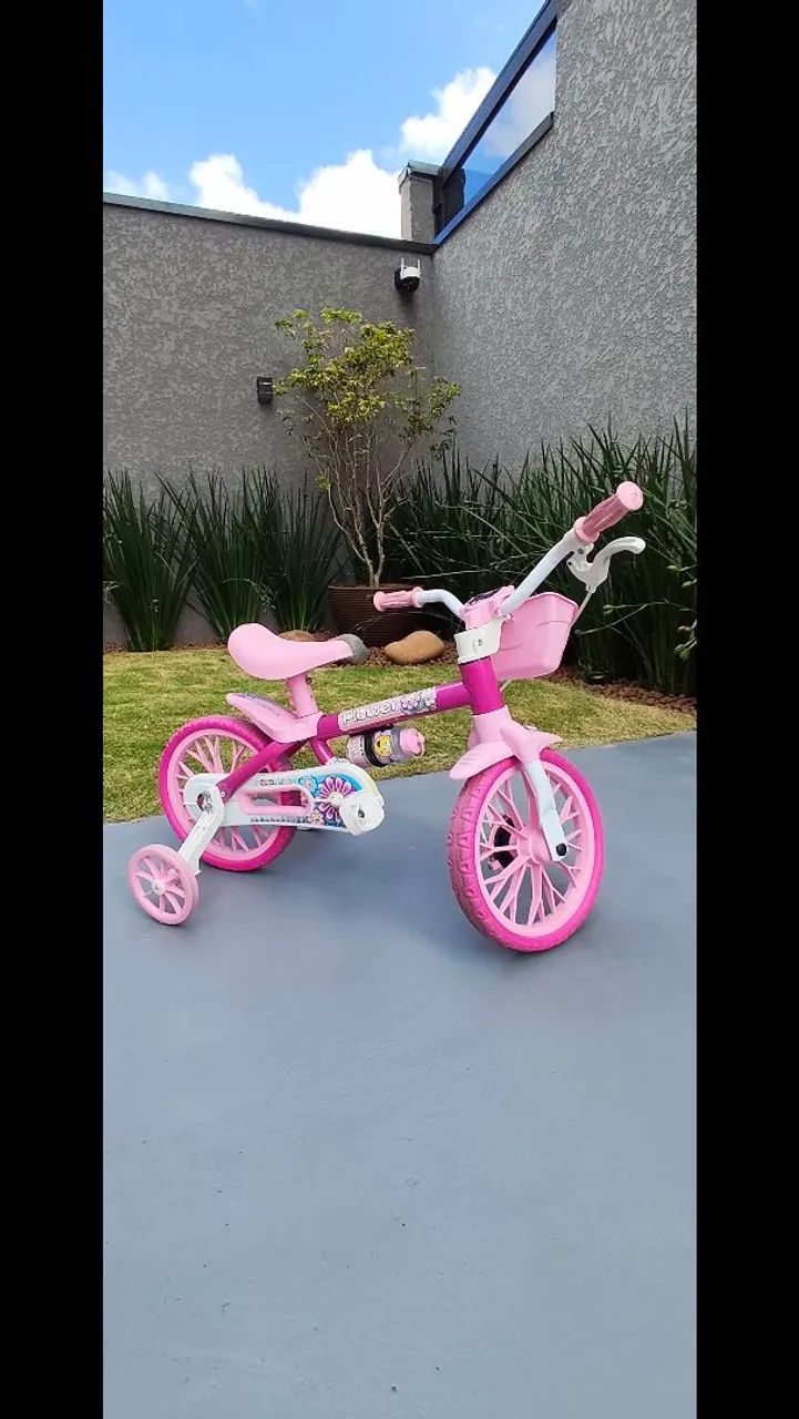 Bicicleta Infantil Aro 12 Flower - Foto 2