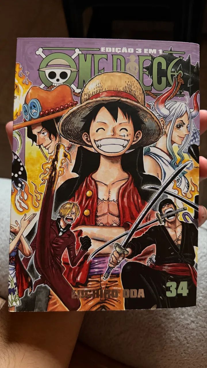 One Piece 3 em 1 Volume 34 - Livros e revistas - Parque das