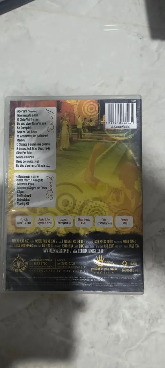 Dvd Toque no Altar - é Impossível mas Deus Pode - Foto 2