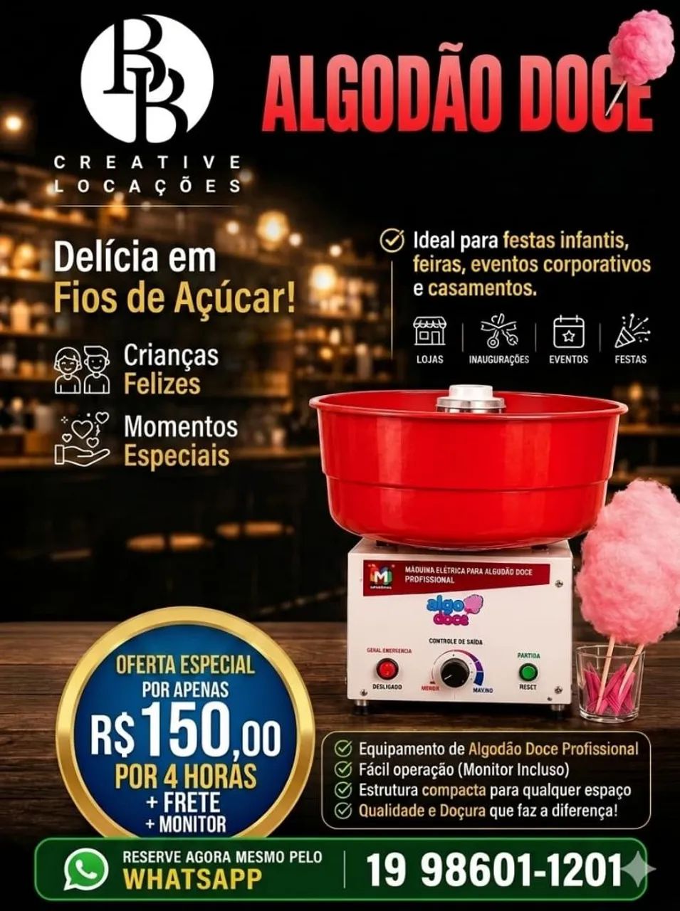 Pipoca e Algodão Doce ? - Foto 2