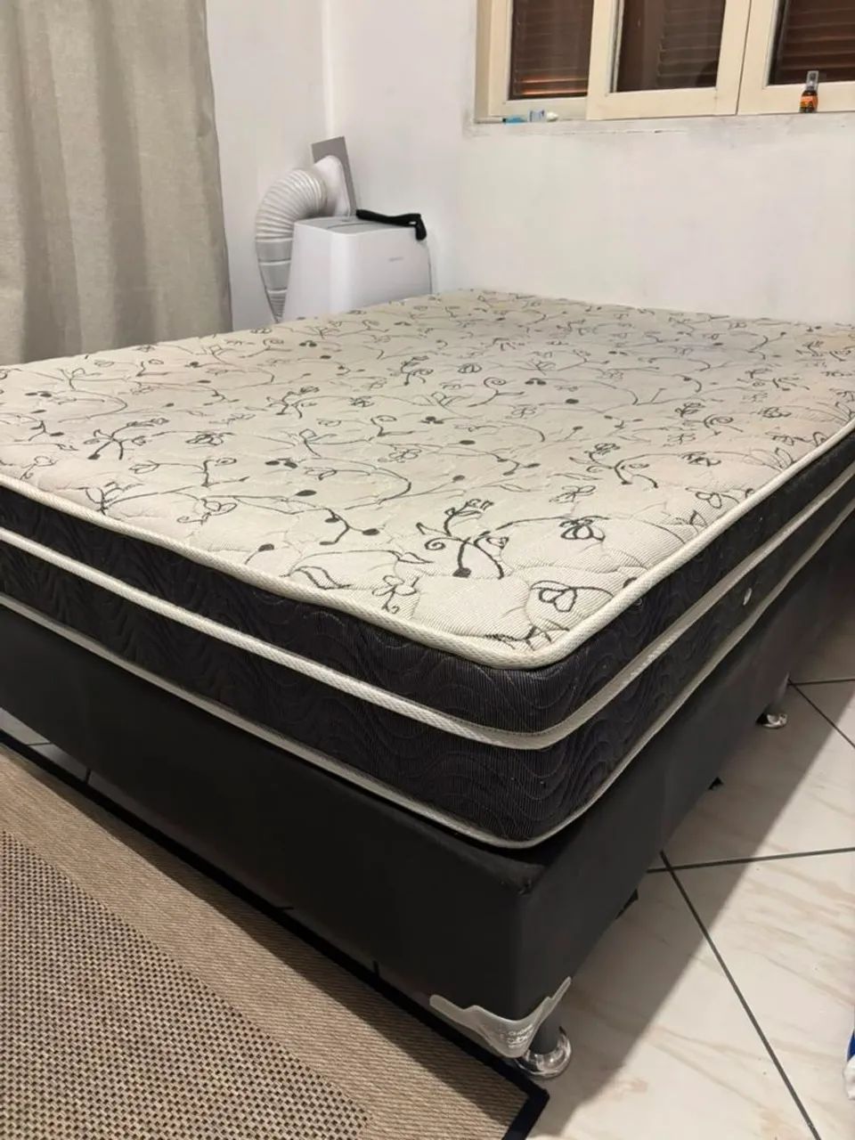 Colchão casal ortobom master spring + box casal 