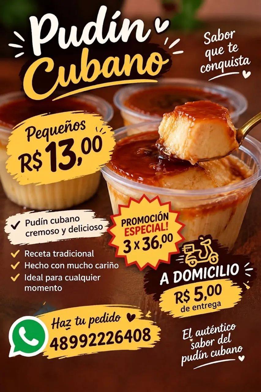 El mejor pudín cubano 
