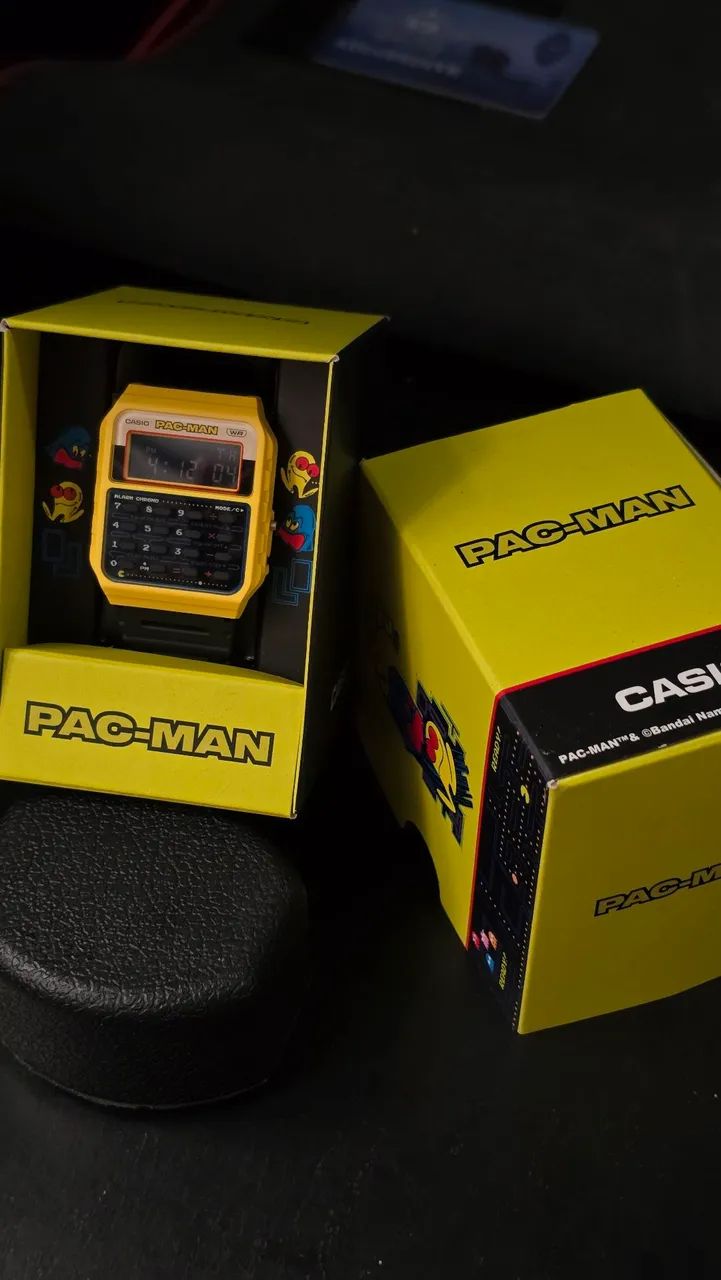 Relógio Casio PAC-MAN calculadora EDIÇÃO LIMITADA RARA NOVO - Foto 3