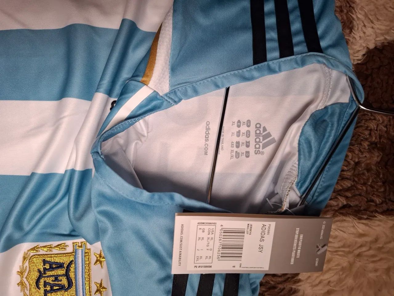 Camisa Argentina Retrô 2006 Messi 19 Nova c/ Etiqueta - Roupas