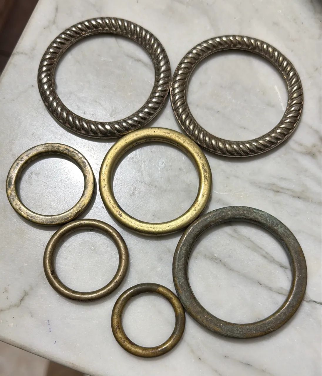 Lote de argolas de gaúcho Bronze