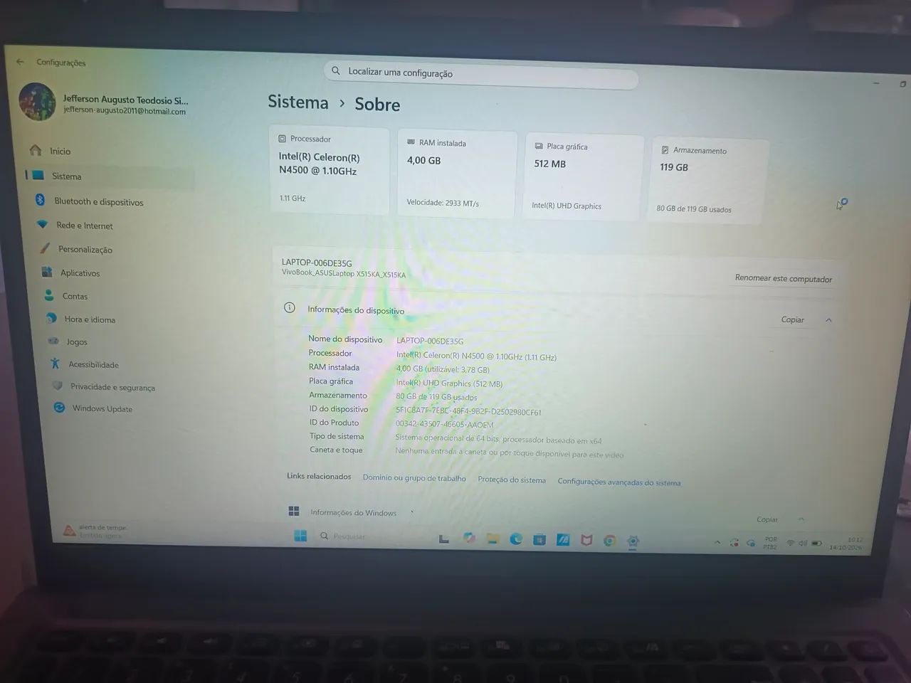 Notebook novo