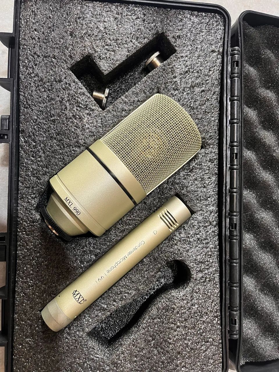 MXL Conjunto de microfone condensador de diafragma grande e pequeno 990/991  - Foto 3