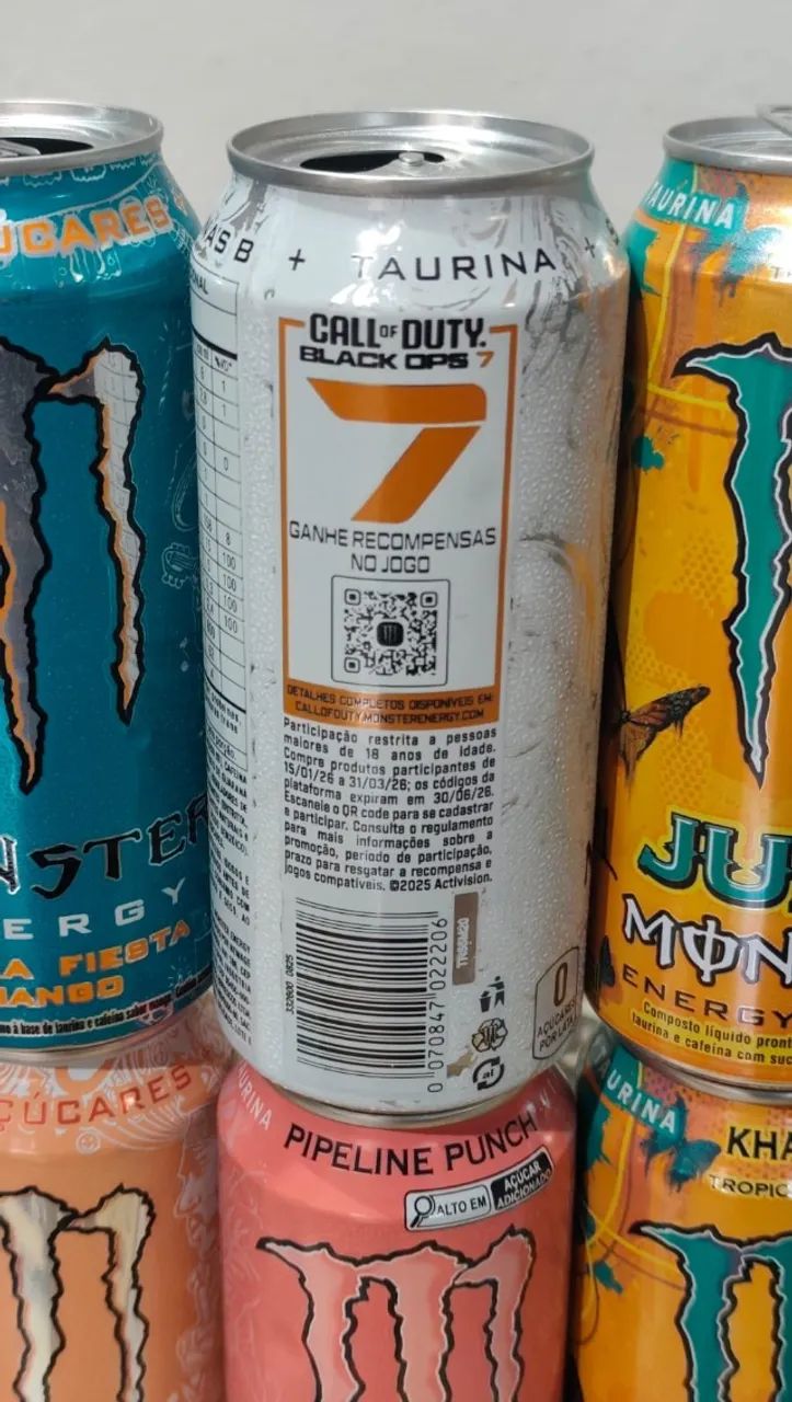 Latas de Monster Energy vazias para colecionadores - Foto 3