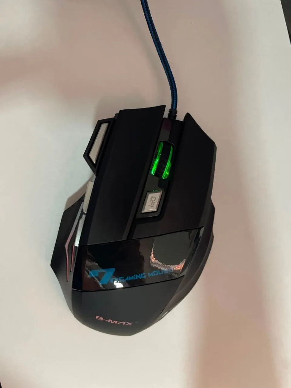 Mouse Gamer Ergonômico B-MAX: LED RGB