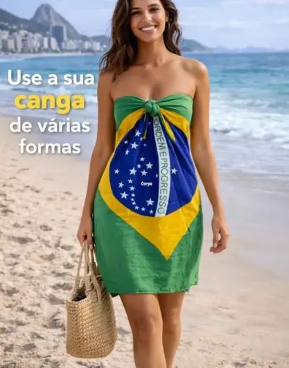 canga bandeira do brasil - Foto 2