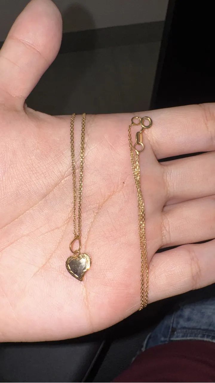 Colar feminino em ouro 18k 3g - Foto 2