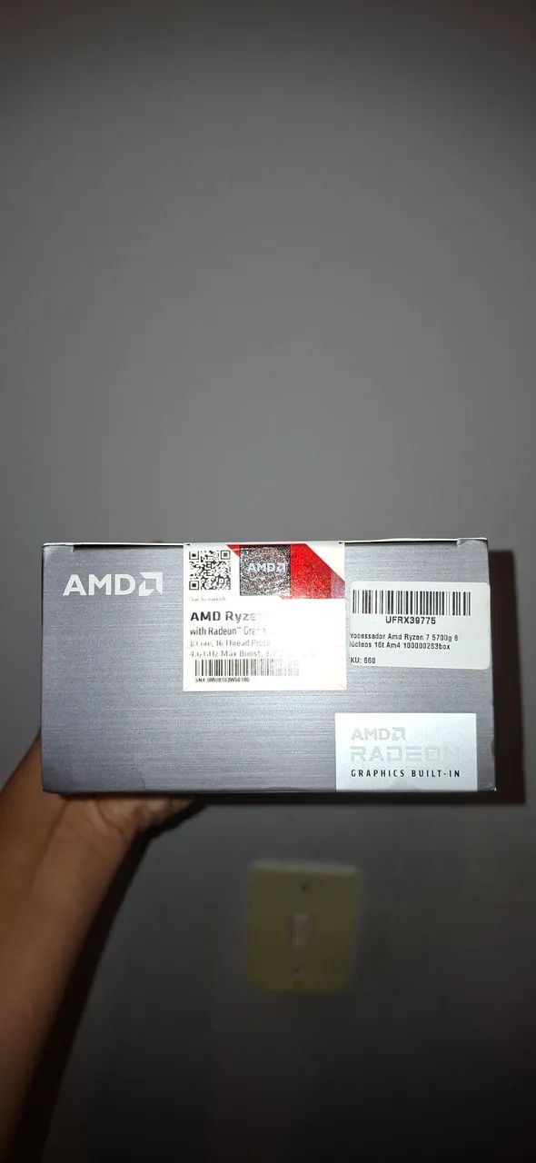 Processador Amd Ryzed 7 5700g 8Core, 16 Thread Processor 4.6 GHz Max Boost, 3.8 GHz Base - Foto 2