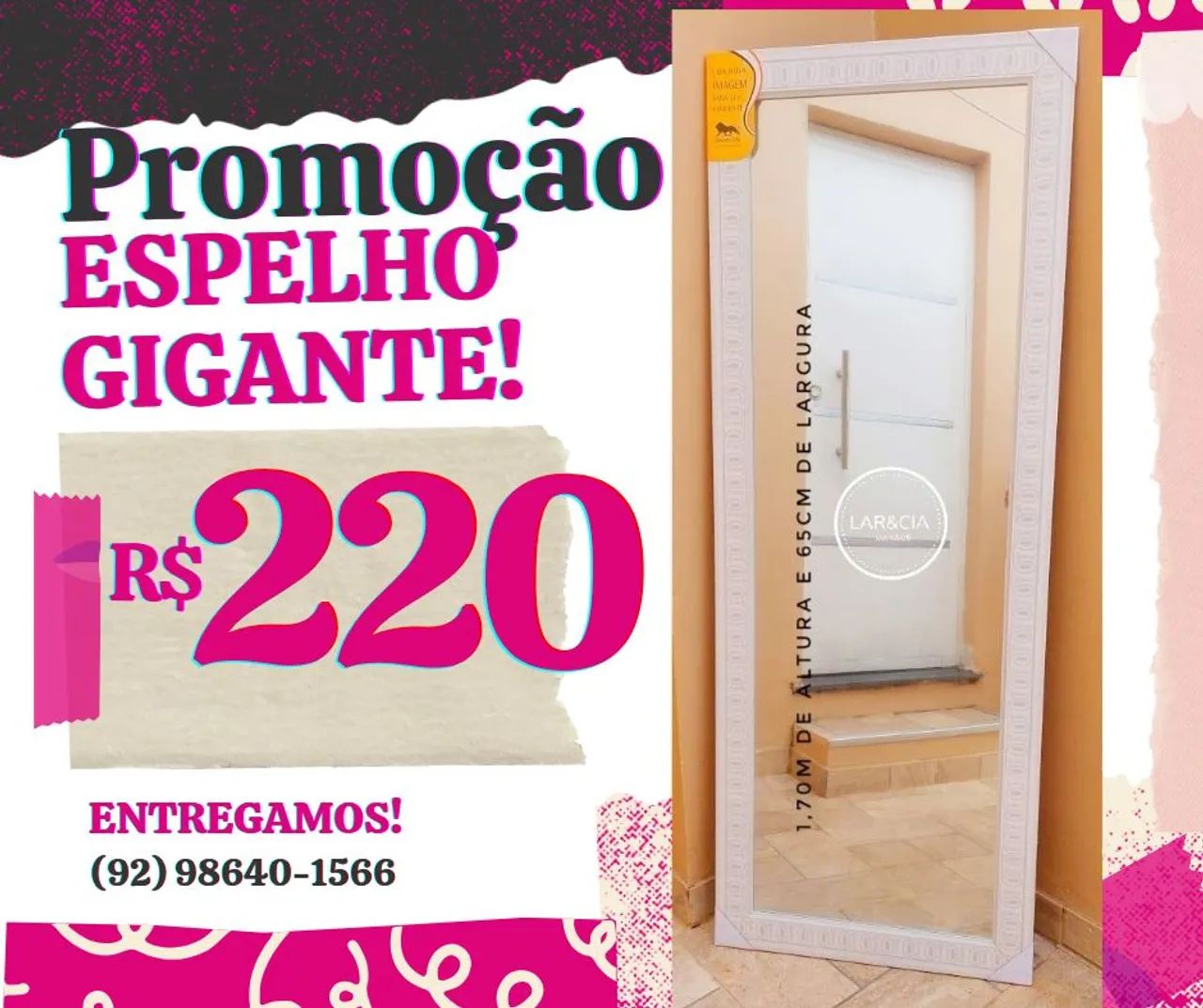 ESPELHÃO! ENTREGA GRATIS 