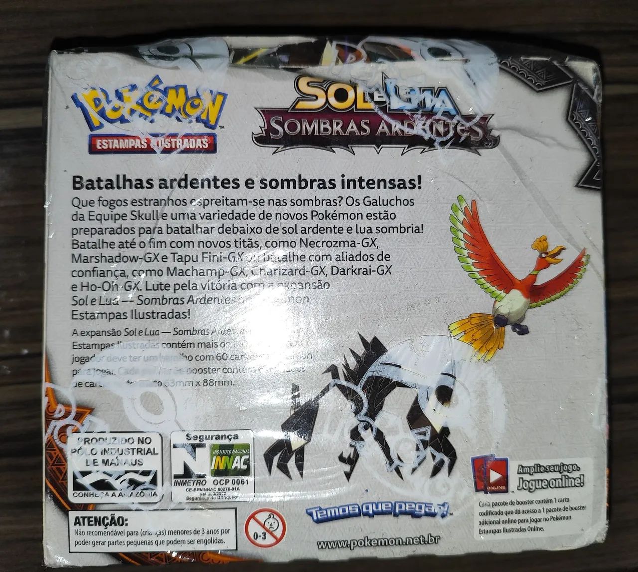 Booster Box Pokémon Sol e Lua Chamas Ardentes - Lacrado Original  - Foto 5